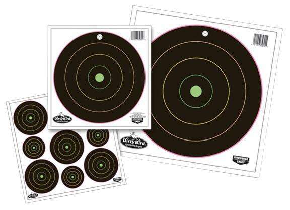 Targets Birchwood Casey Tagboard BIR 35828          DIRTYBRD 2&3"BLLYE MLTCLR  20PK